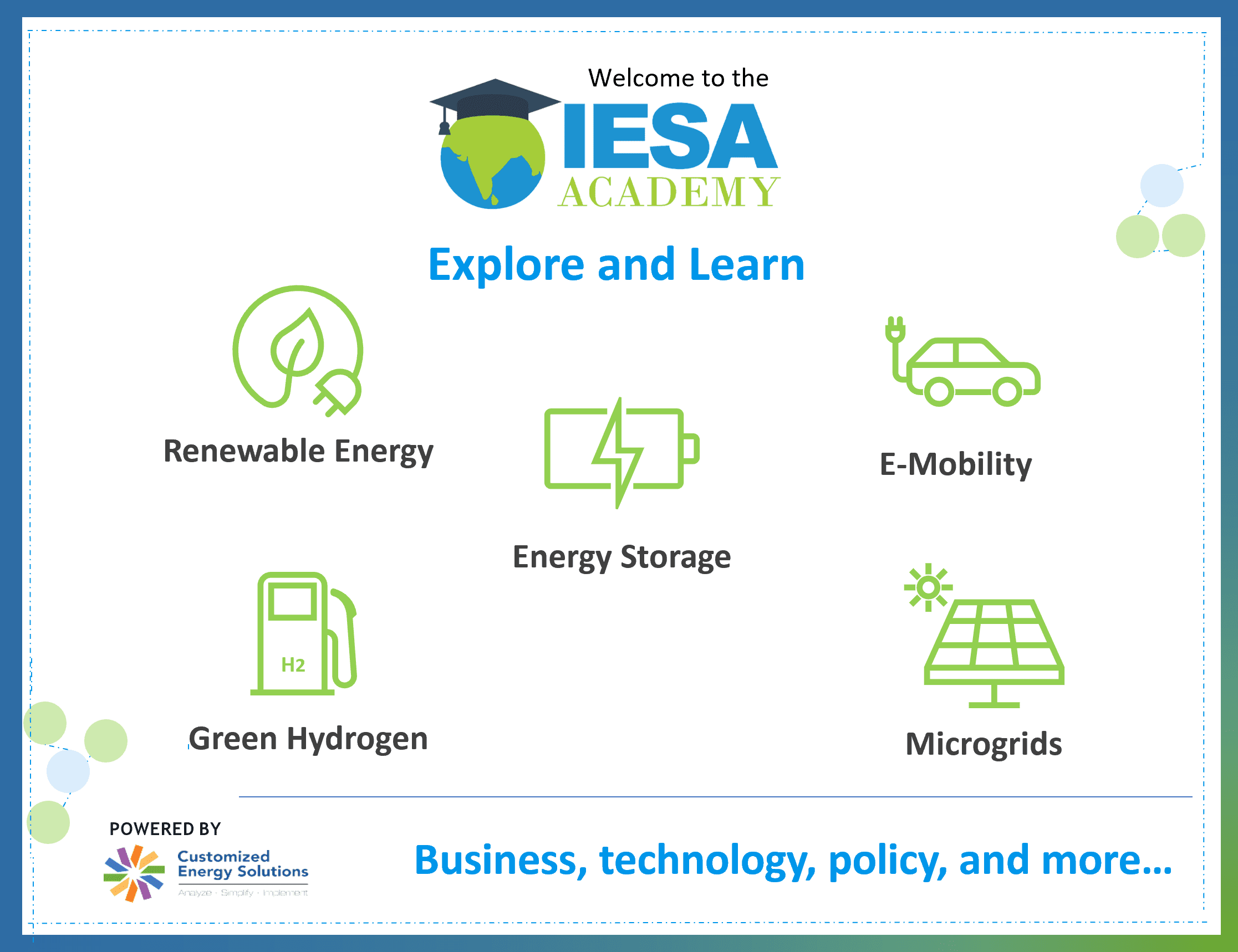 Key Concepts Of Energy Storage & E-Mobility | Energy Storage Experts - IESA