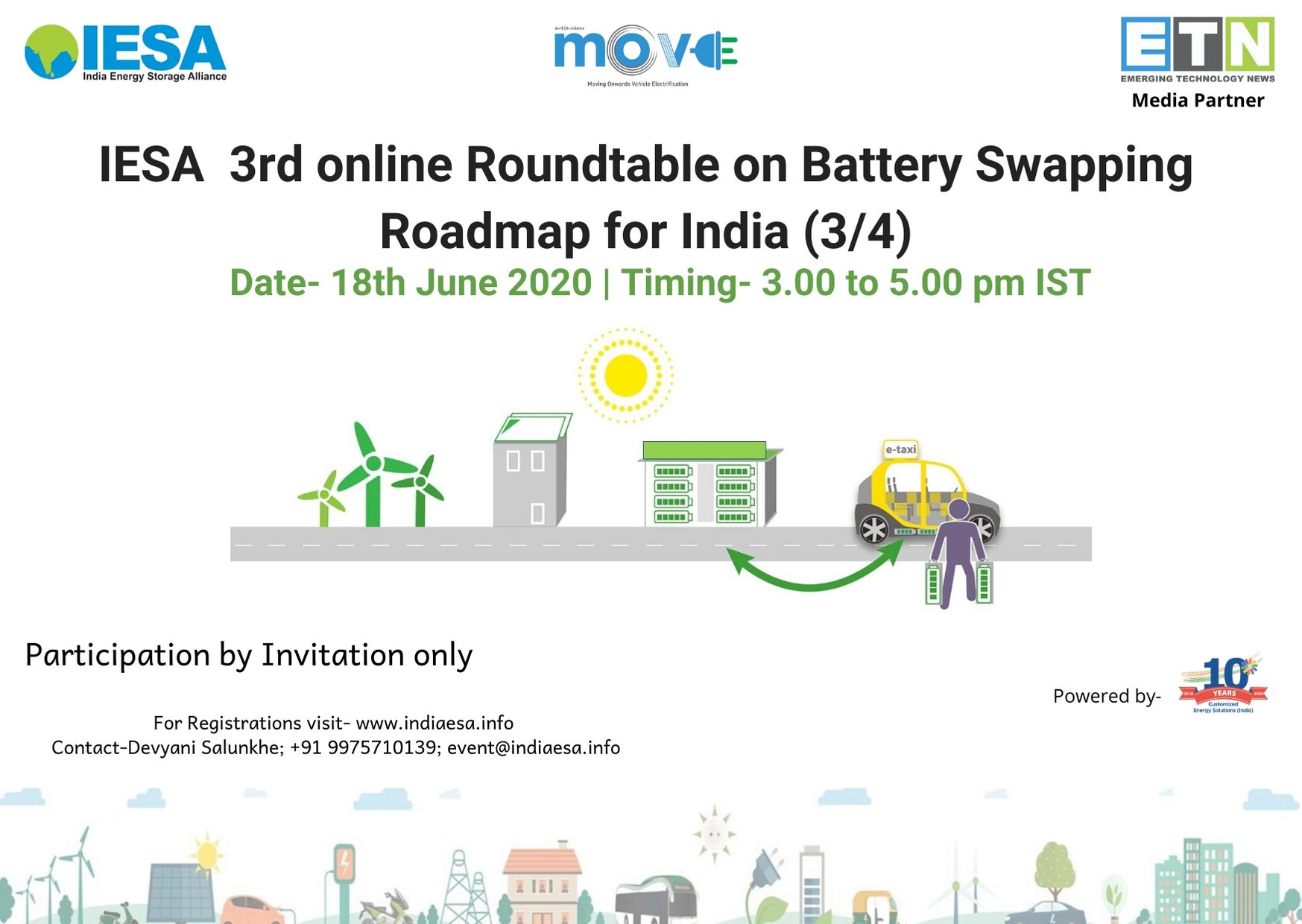 3rd online Roundtable on Battery Swapping Roadmap for India